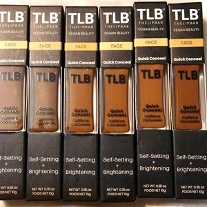 TLB TLB Vegan Concealer Make Up - Ebony 600 Color & Mocha 500 Colors 2 Bottles
